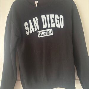 San Diego California Black Sweater